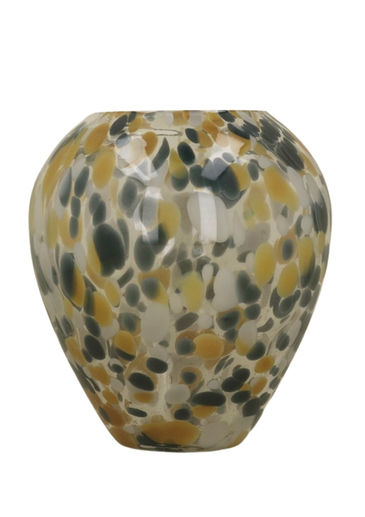 The Camo Tortoiseshell Bulb Glass Vase from Gisela Graham combines a rounded bulb shape with a distinctive camo tortoiseshell design. Made from glass, it offers an attractive way to display flowers or foliage while also working as a decorative piece in its own right. Its unusual finish and curved form make it a characterful addition to a homeware collection.